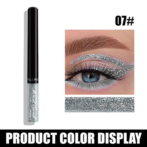 Metallic Eyeliner Liquid Eyeshadow Glitter Sequin Diamond Shimmer Eye Shadow ~ - Picture 19 of 36