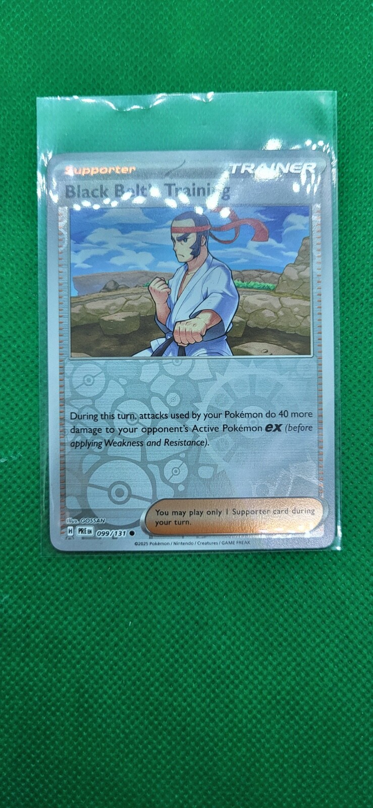 Black Belt's Training-Reverse Holo-099/131-SV Prismatic Evolutions Pokemon-NM/M