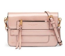 NWT Marc Jacobs Madison Patent Leather Shoulder Bag in Rose Smoke $425