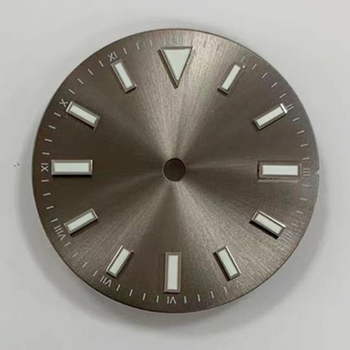 Reloj con tira de ráfaga solar de 28,5 mm esfera verde luminoso para movimiento NH35/8215/2836 - Imagen 8 de 20