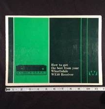 Wharfedale WE40 Stereo Receiver ORIGINAL Owners Manual 