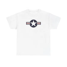 Military Roundel T-Shirt, USAF Logo Tee, Aviation Enthusiast Shirt, Air Force