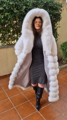 JACKET POLAR FOX FUR COAT FUCHS PELZMANTEL FOURRURE RENARD