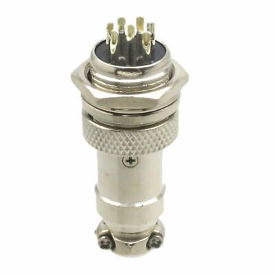Power supply signal aviation plug M/F Connector M16 16mm 7Pin metal panel cable