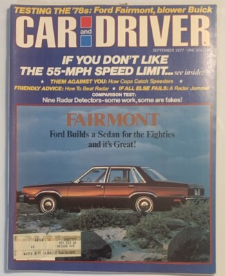 CAR and DRIVER Magazine September 1977 Ford Fairmont