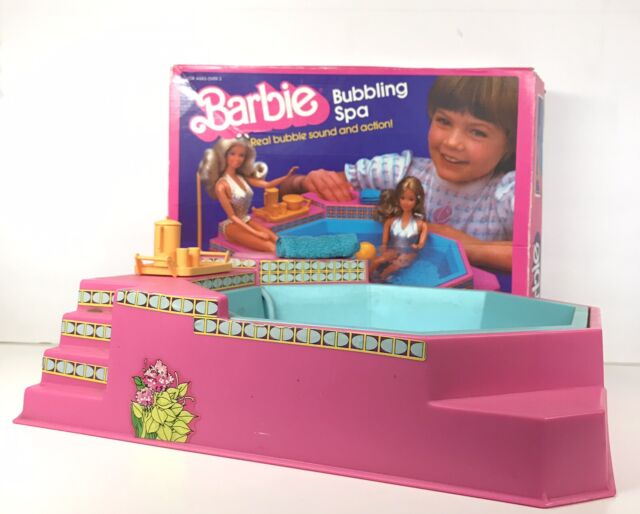 Barbie Pool Bubbling Spa Hot Tub Vintage 1983 Mattel # 7145 Complete for sale online