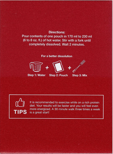 Proti Diet High Protein Hot Cocoa (Chocolate) Box of 7 packets - Picture 4 of 4