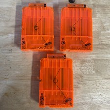 3x Nerf n Strike Elite Dart Gun 6 Round Ammo Magazine Clip Lot