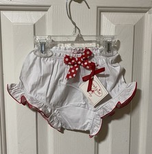 Mud Pie Baby Girl's Christmas Holiday Bloomers 12-18 Months