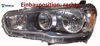 Abakus 214-1190L-LDEM2 Hauptscheinwerfer Links Scheinwerfer FüR Mitsubishi