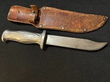 Cuchillo Comando Barteaux Segunda Guerra Mundial - Antiguo/Antiguo/Colección de Lucha Militar de Estados Unidos