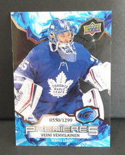 2021-22 UD Ice Premieres Clear Cut Veini Vehvilainen 550/1299 Maple Leafs #166 c
