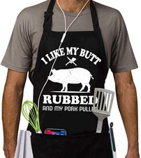 Funny Waterproof Adjustable BBQ Apron For Men Dad Fathers Day Birthday Gift