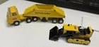 Vintage Tonka Mini Bottom Dump Tractor Trailer Truck Bulldozer Construction Set