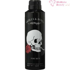 Ed Hardy Skulls and Roses by Ed Hardy for Men 6oz Deodorant Body Spray New
