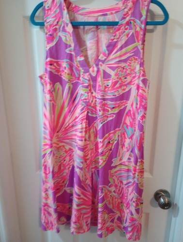 Lilly Pulitzer Pink & Purple L Sundress, EUC - Picture 2 of 18
