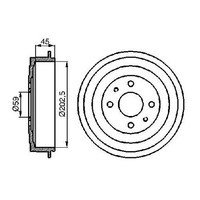 2X Bremstrommel Hinten FüR Fiat Punto 188 1.4 1.9 03 Bis 10 Bosch 182A4000 Neu
