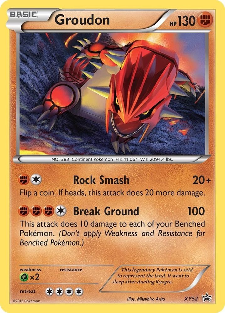 Groudon XY52 Holo P XY Promo Pokemon LP