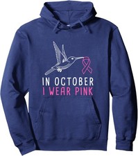 Breast Cancer Awareness Pink Ribbon Support Unisex Hooded Sweatshirt