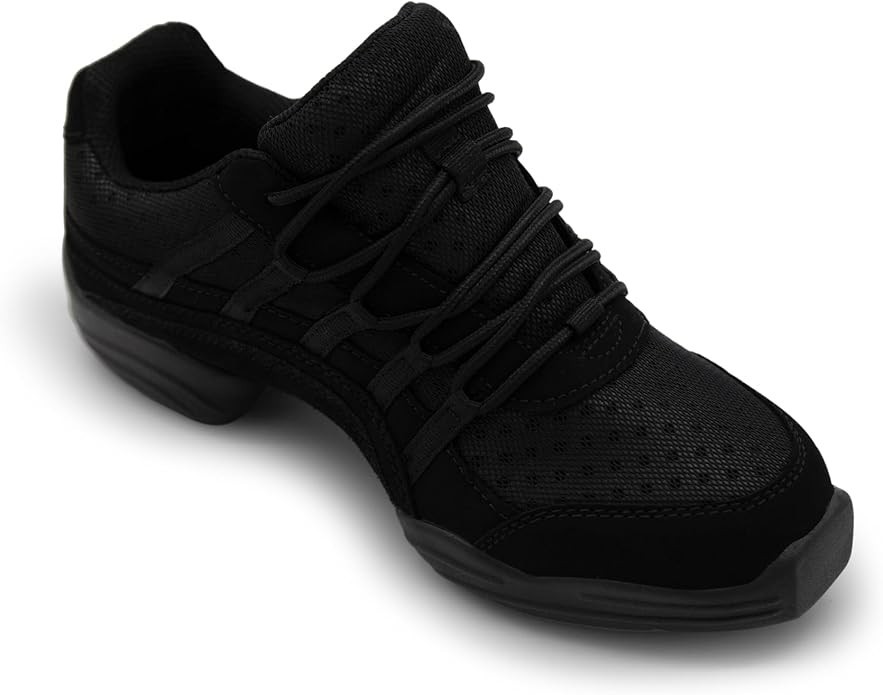 Capezio Little Kid Rockit DS24C Dance Sneaker, Black, 12.5M