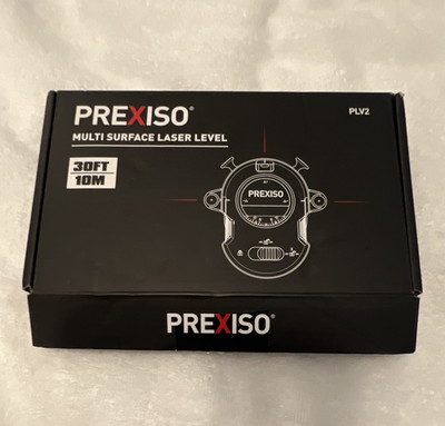 Prexiso PLV2 Multi-Surface Laser Level, 30ft/10m Yellow/Black Plastic/Metal