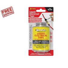 Liquid Electrical Tape - 4 OZ with Brush Cap for Waterproof Protection