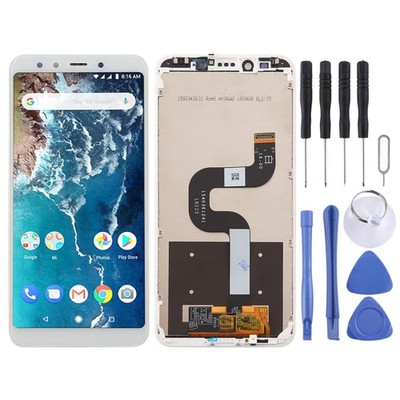 LCD Screen and Digitizer Full Assembly with Frame for Xiaomi Mi 6X / A2, For Xi