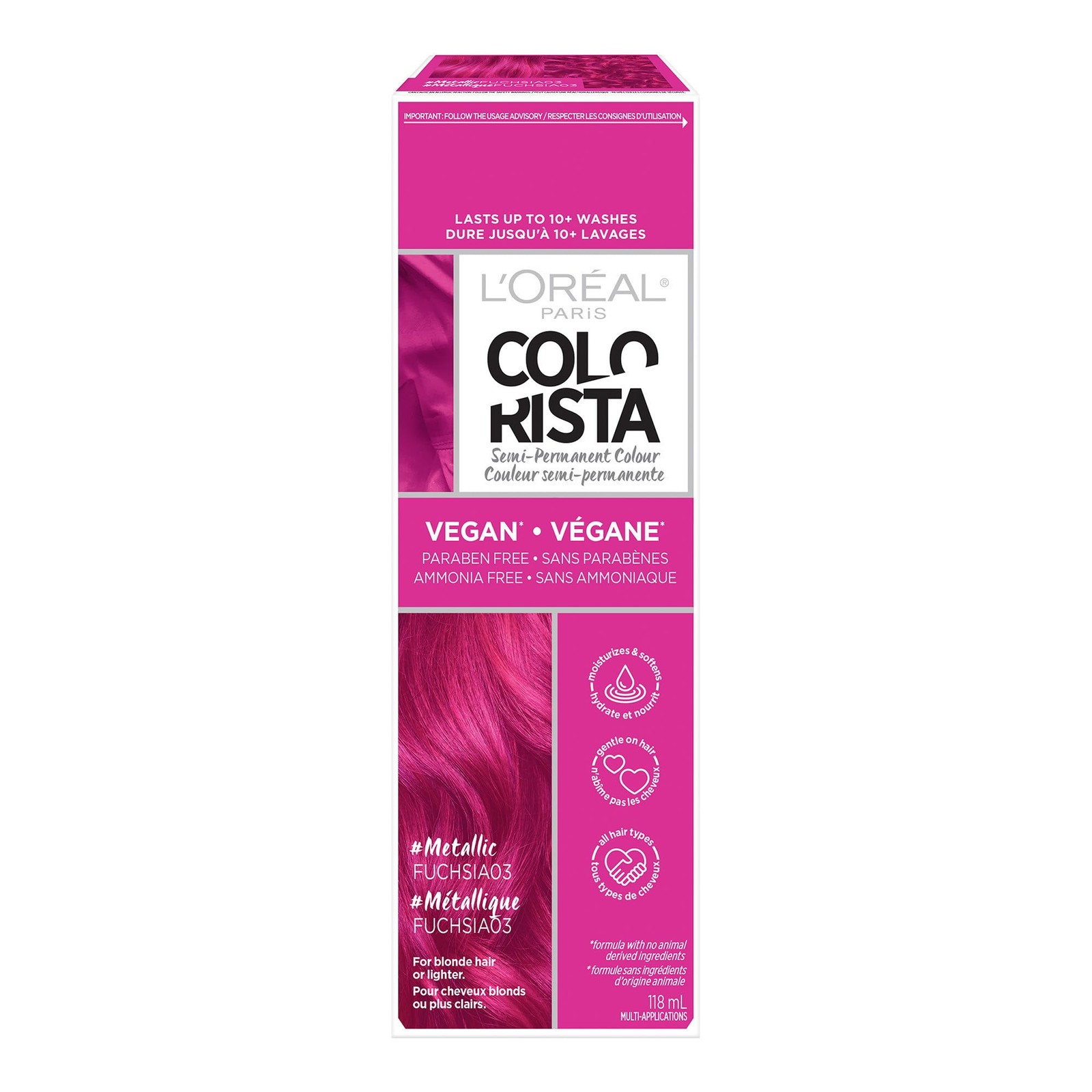 Ista Metallic Semi Permanent Hair Color For Bleached Or Blon