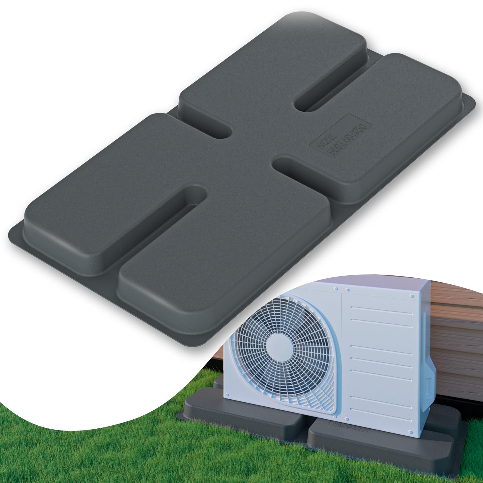 Mini Split Ductless AC Heat Pump Condenser Pad for Outdoor Units