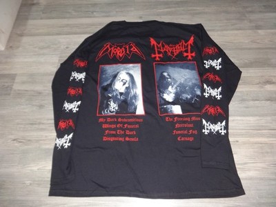 Mayhem Morbid Rar Unworn LS Shirt Black Metal Sarcofago Celtic Frost Abruptum