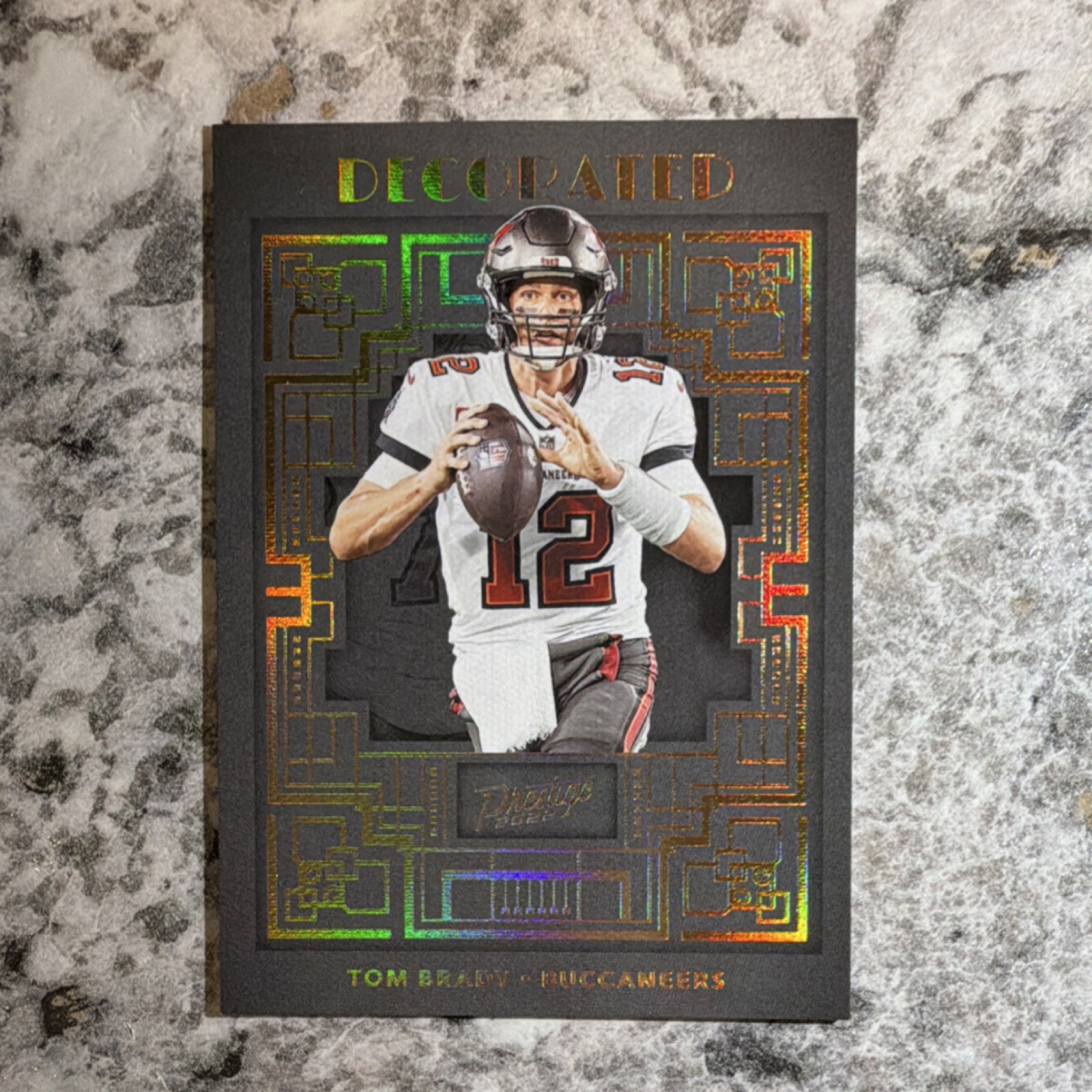 2022 Panini Prestige CASE HIT Decorated Tom Brady Football Card Mint Condition 