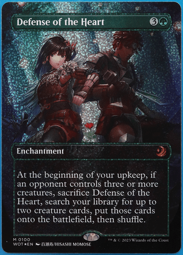 Defense of the Heart (Borderless Confetti) FOIL Wilds of Eldraine NM (507095) - Picture 1 of 2