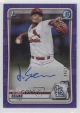 2020 Bowman Chrome Prospects Purple Refractor /250 Alvaro Seijas Auto 6o3