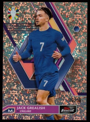 Jack Grealish 2023 Finest Road to UEFA Euro Rose Gold Mini-Diamond Ref. /50 #21