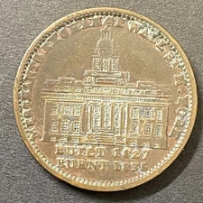 c1837 "Merchants Exchange / Millions for Defence"  Hard Times Token 28mm 9.14g