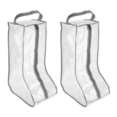 2 Sacs de rangement pour bottes, sacs de transport pour bottes hautes[Gris] - Photo 1/4