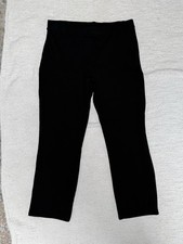 Quince Ultra Stretch Ponte Straight Leg Pant Black Size Large