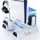 PS5 Slim Stand+Cooling Station Dual Controller Charging Station for Playsation