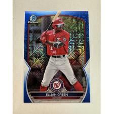 Topps 2023 Bowman Chrome Blue Mojo Refractor /150 Elijah Green Nationals #BCP-23