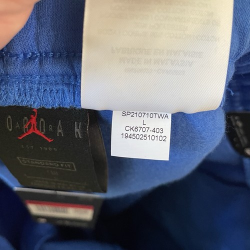 Pantalones Cortos Nike Jordan Jumpman Air Polar Para Hombre Grandes - Azul CK6707-403 - Imagen 6 de 10