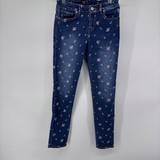 GAP Dark Blue Kids Jeans with Floral Design