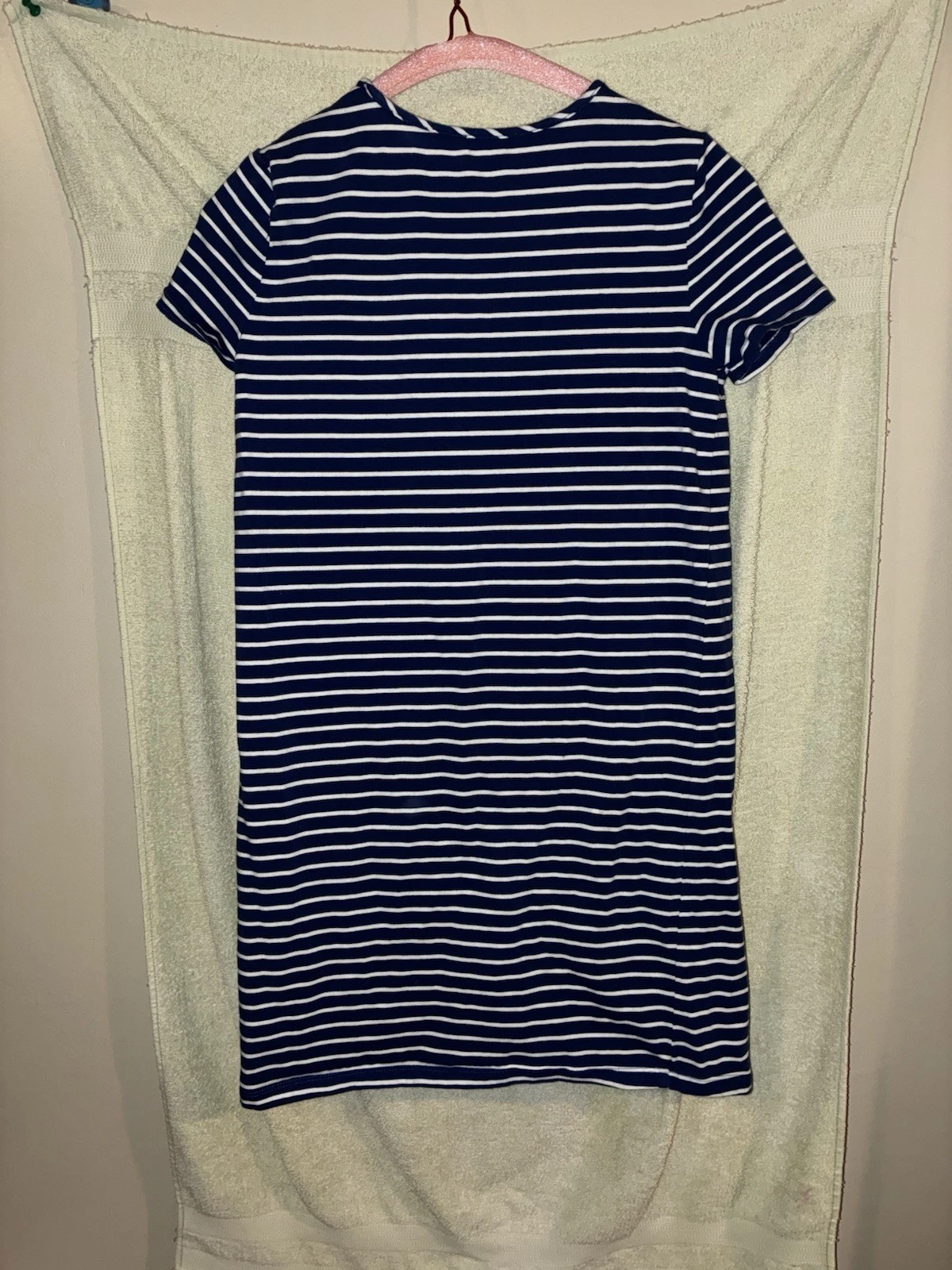 Kate Spade Gonna The Rules Bambina Taglia 12 Vestito 3D Fiori Seersucker Righe Spiaggia