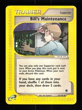 Bill's Maintenance 137/165 Uncommon Expedition Base Set Pokemon 2002 LP Sugimori