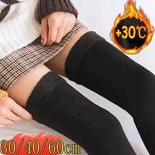 Winter Thicken Velvet Over Knee Socks for Women Warm Thigh High Long Socks