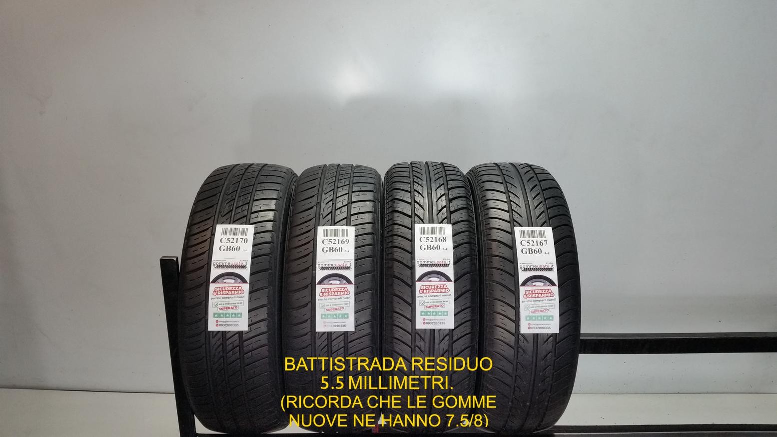 GOMME USATE 185/60R15 84H BARUM E NORAUTO PNEUMATICI USATI C52170