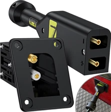 36V EZGO Powerwise Charger Receptacle and W/Handle Plug, Golf Cart Charging Port