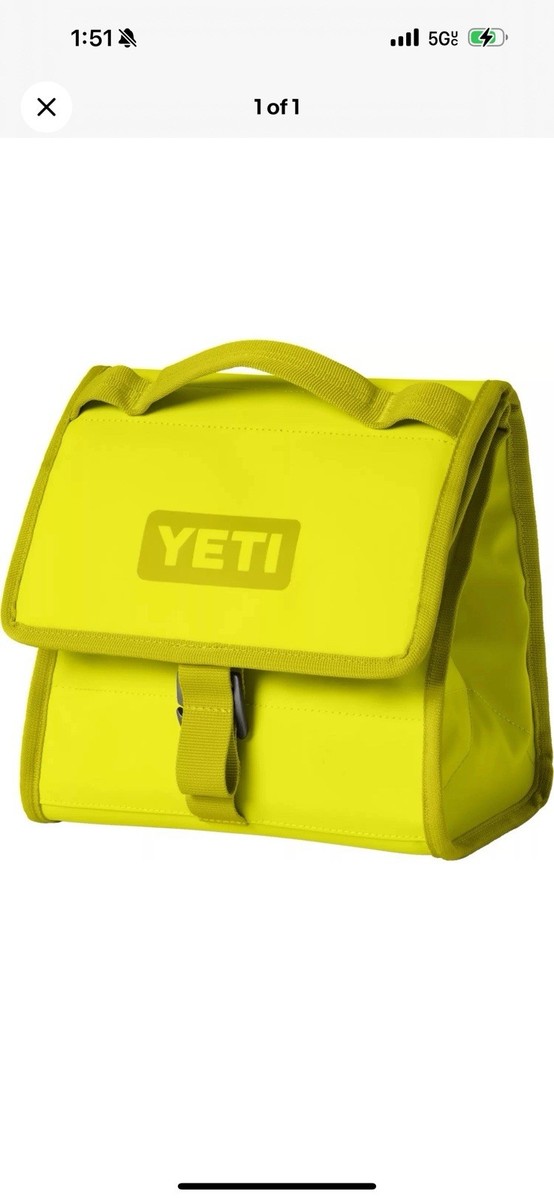 YETI DayTrip Lunch Bag - Firefly Yellow 🪲 - Limited Edition RARE