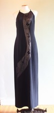 Vintage Frederick's Of Hollywood Black Formal Dress. Large 14