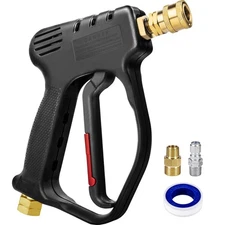 Short Pressure Washer Gun, 4000 PSI High Power Washer Spray Gun, 10.5 GPM Foa...