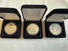 Baseball Hall Of Fame Set- Gerhig-Robinson-Spann .999 Silver 1OZ Round RARE